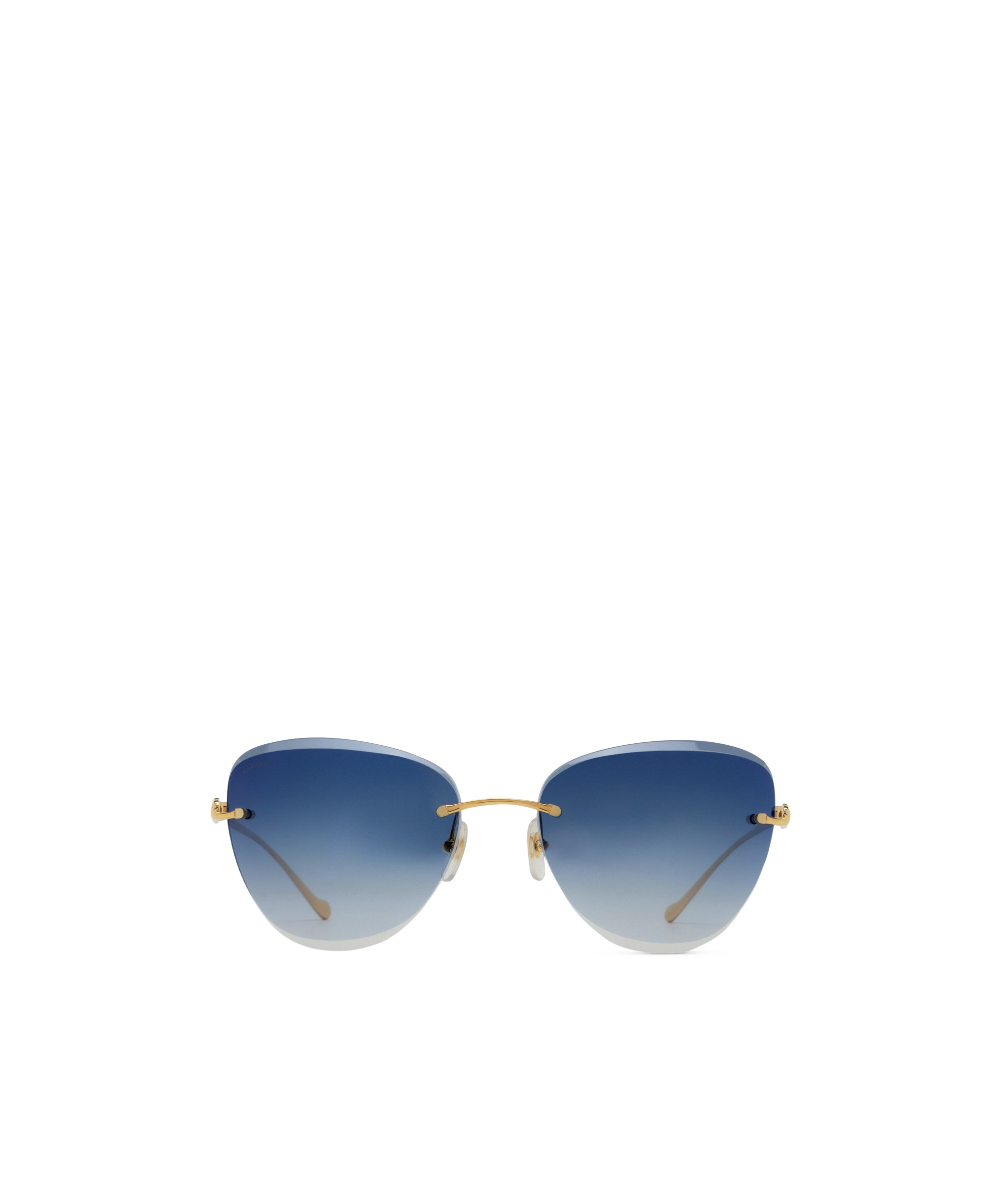 Cartier Cat Eye-frame Rimless Sunglasses