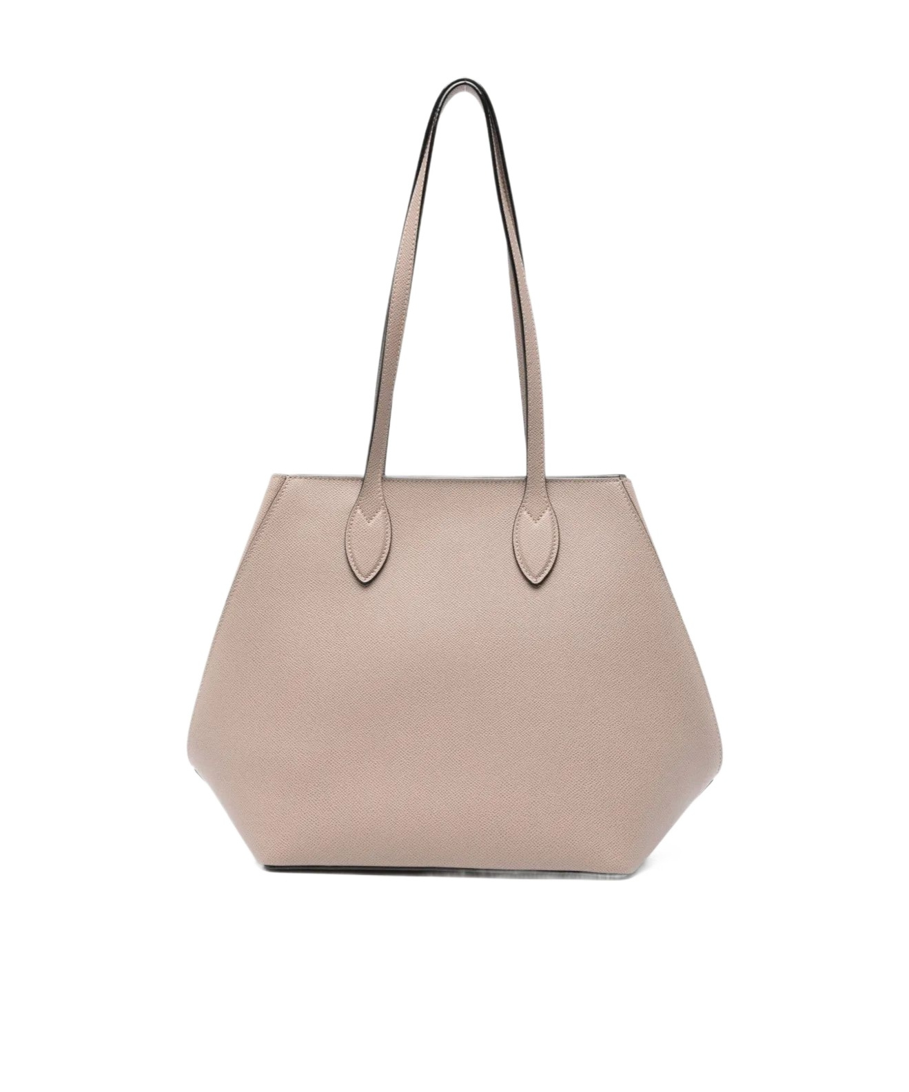 Valextra Leather Tote Bag In Brown