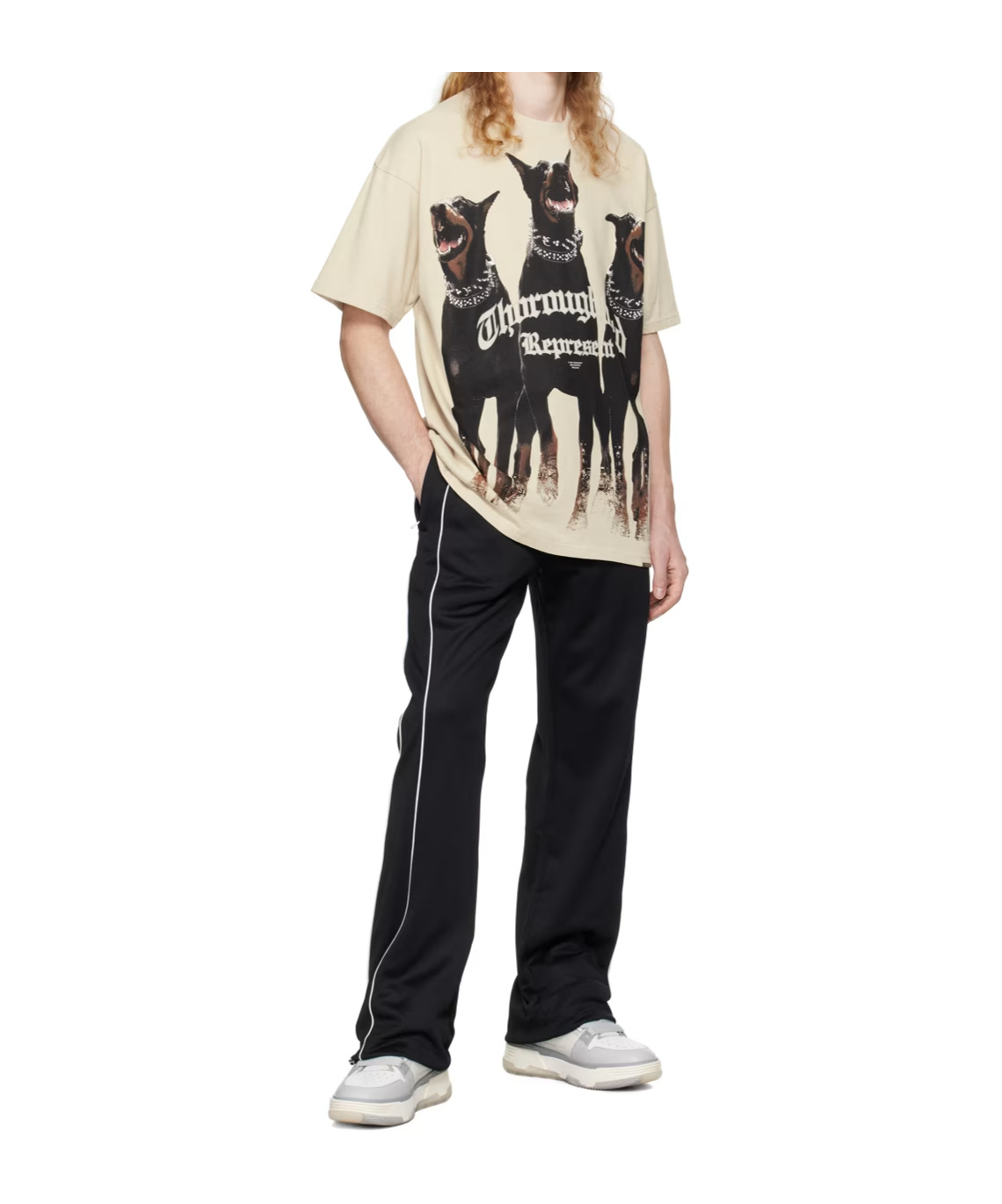 Represent Sand Cotton Thoroughbred T-shirt In Neutral