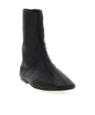 Dries Van Noten Women Leather Ankle Boots In Black