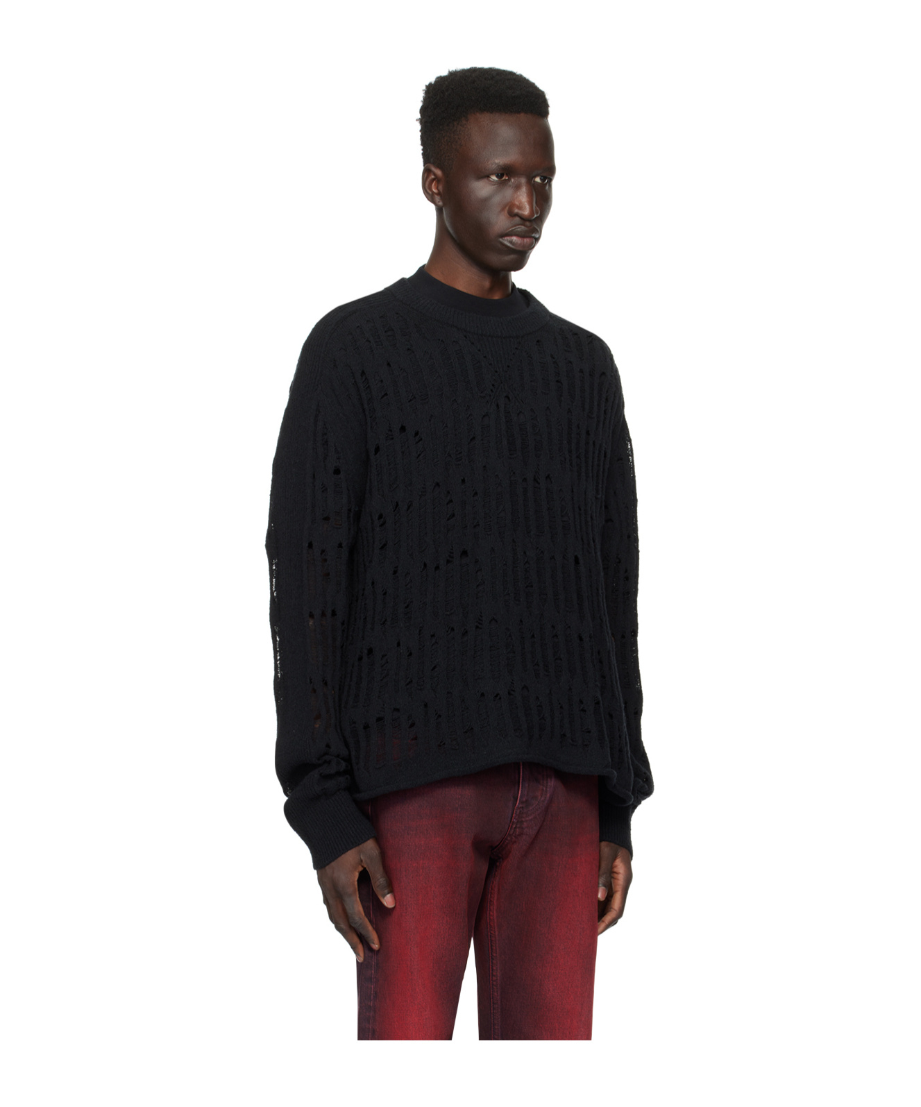 Eytys Jaxon Open-knit Jumper In Black