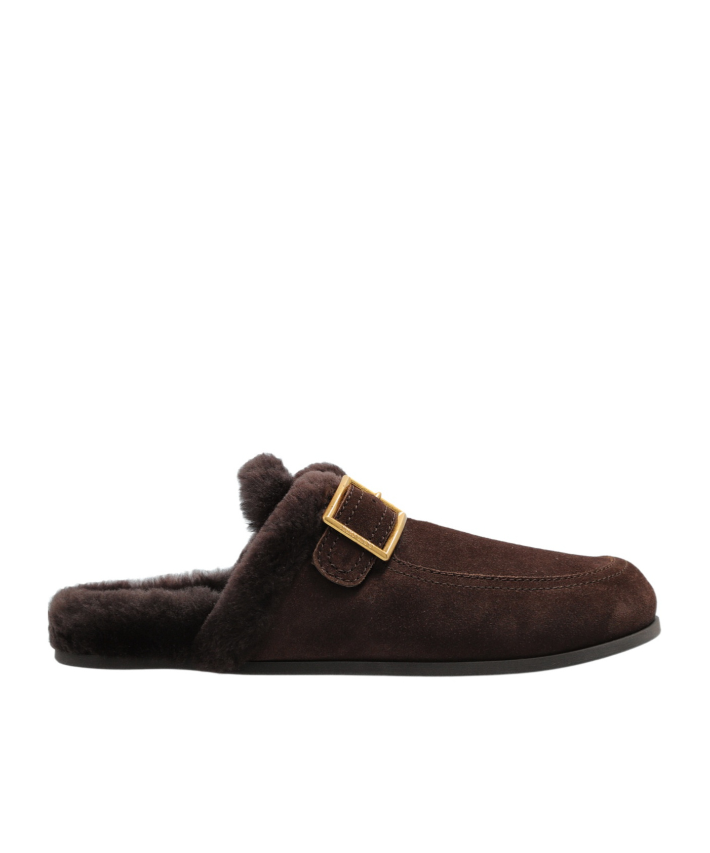 Jimmy Choo Square Buckle Mules In Brown
