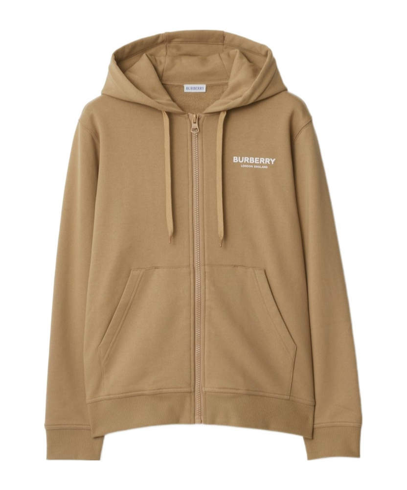 Burberry Zipper Hooded Sweatshirt