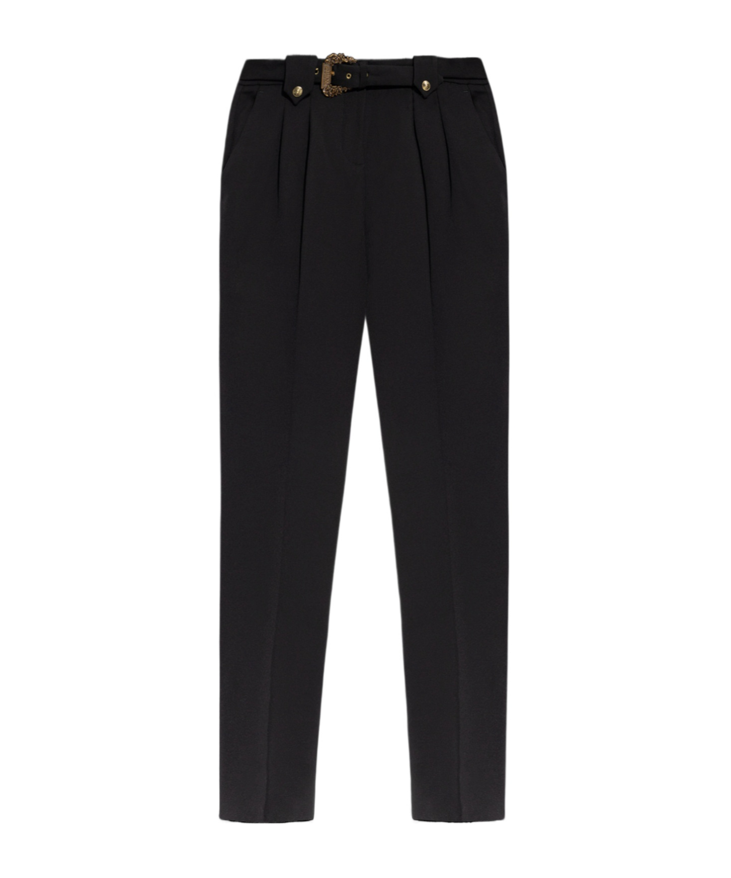 Versace Jeans Belt-loop Casual Pants In Black