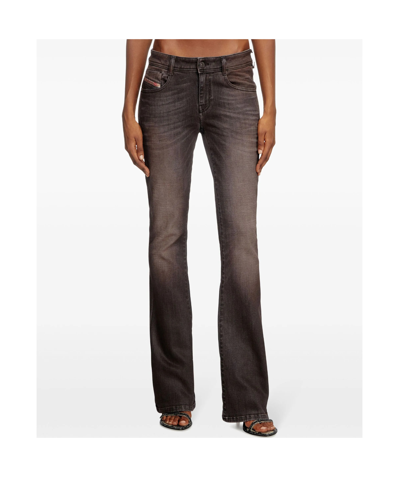 Diesel Bootcut Jeans In Black