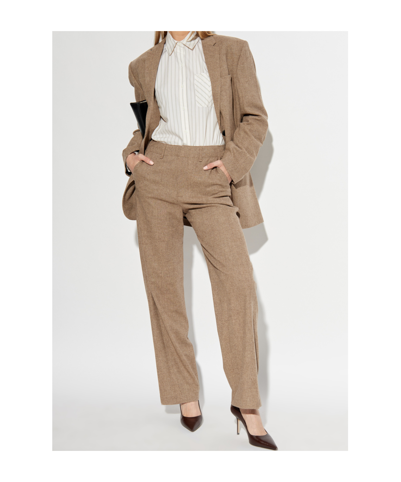 Rag & Bone Belt-loop Casual Pants In Brown