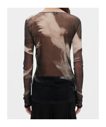 Ann Demeulemeester Long-sleeved T-shirt In Brown