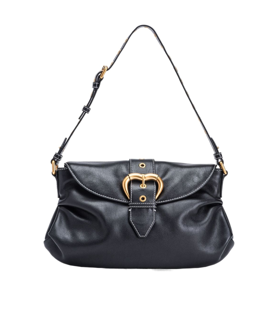 Pinko Flip Shoulder Bag In Black