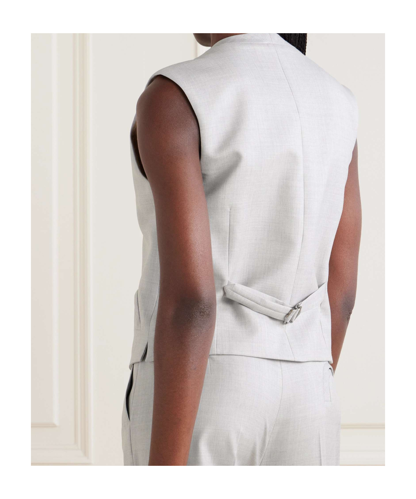 Blazé Milano Sleeveless Vest In Gray