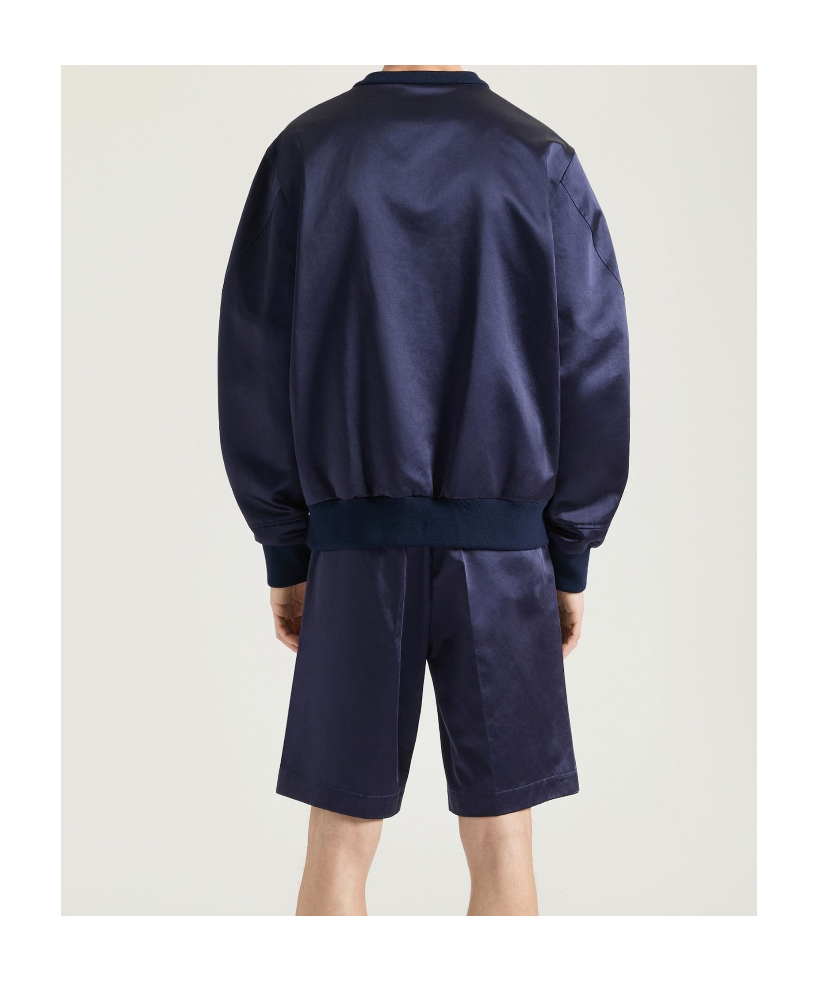 Givenchy Paris Logo Zigzag Embroidered Sweatshirt In Blue