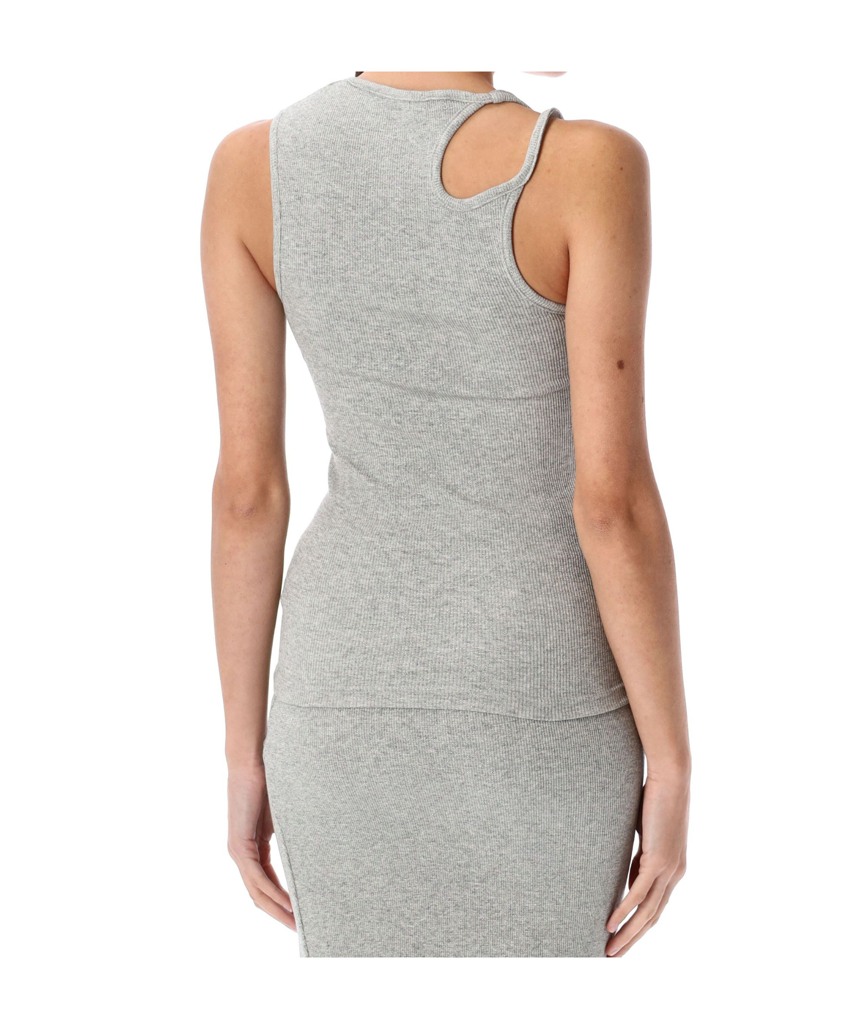 Ottolinger Dirndl Rib Tank Top Tank Top In Gray