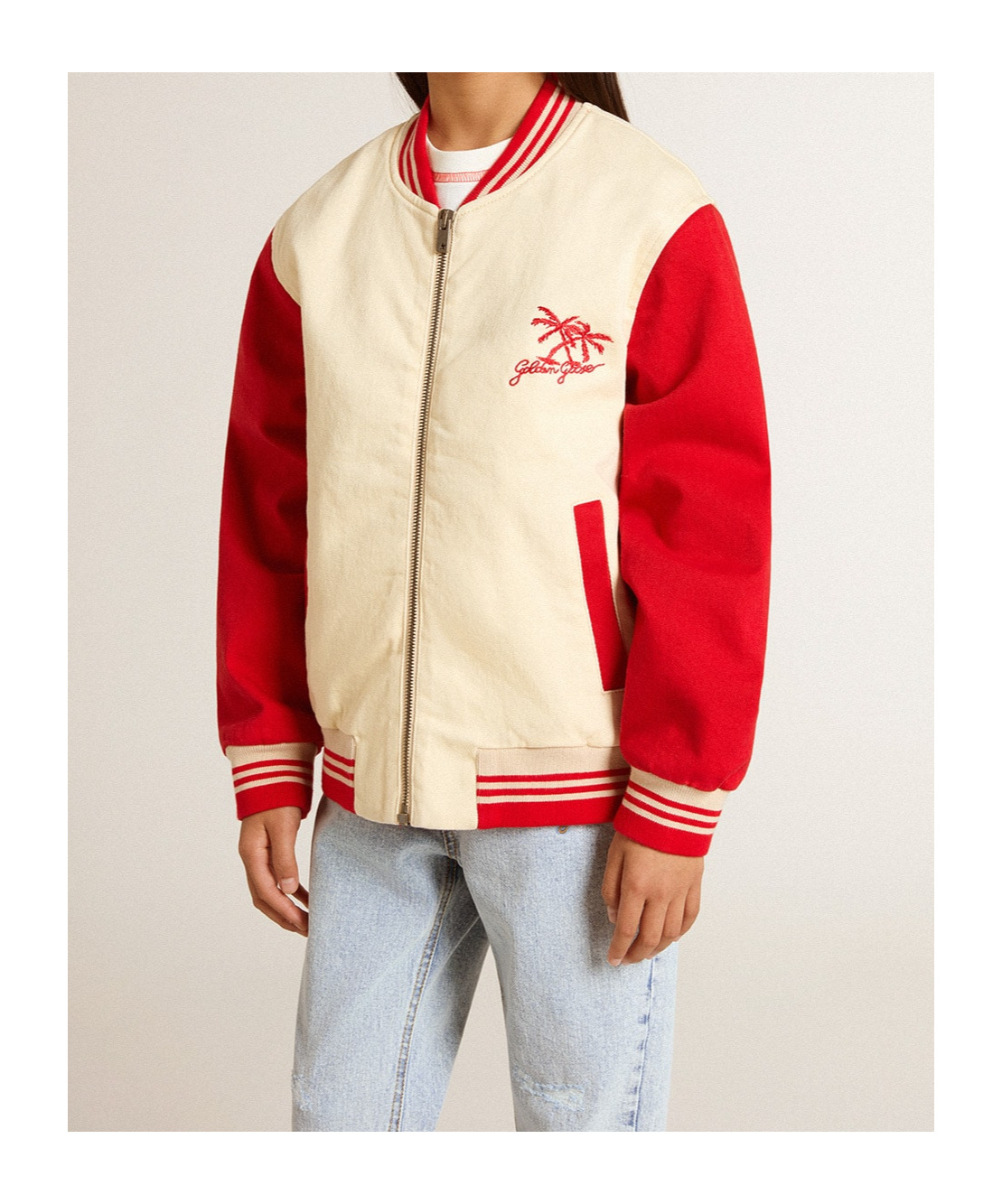 Golden Goose Long-sleeved Jacket In Nude