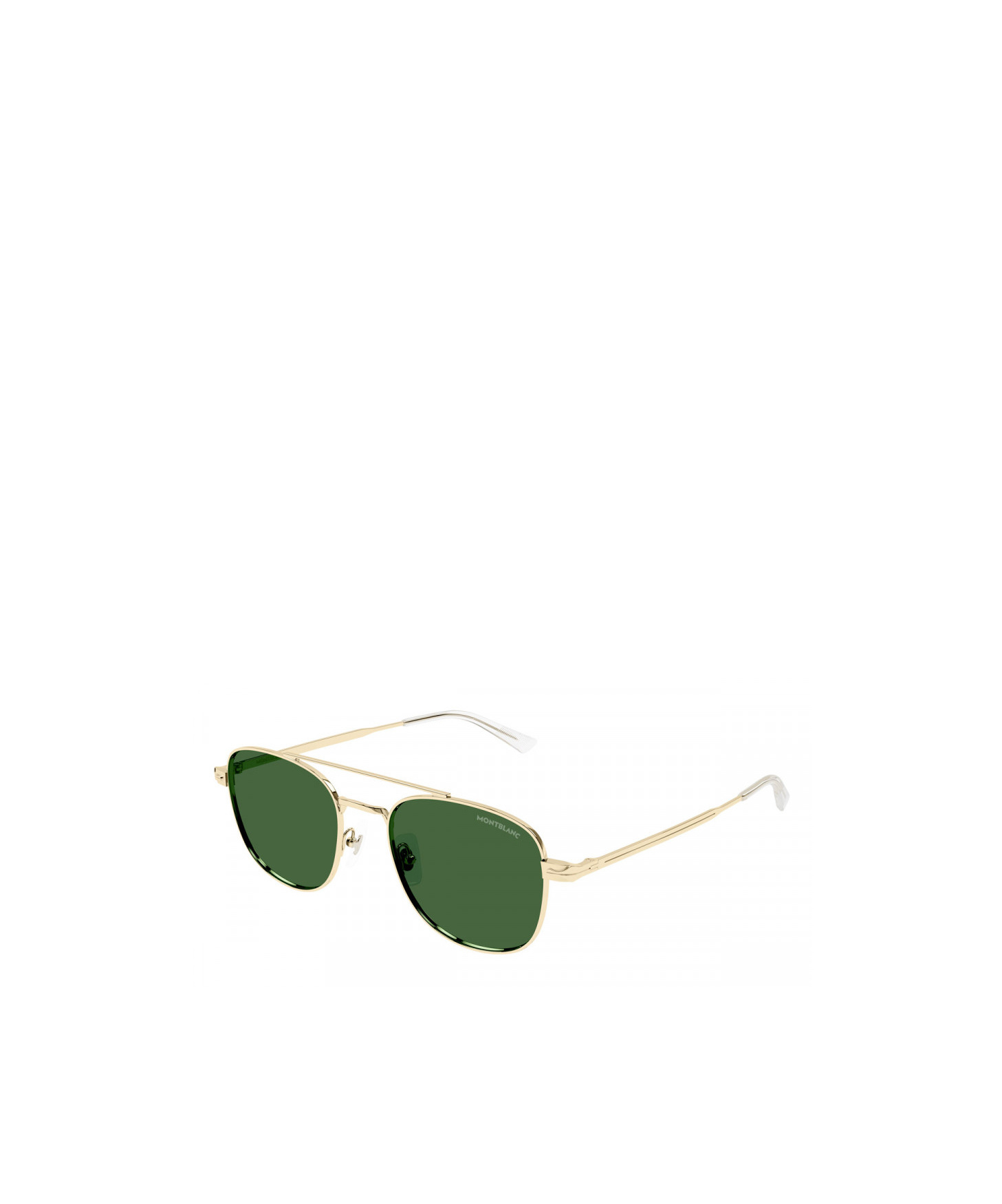Montblanc Geometric Frame Sunglasses In Green