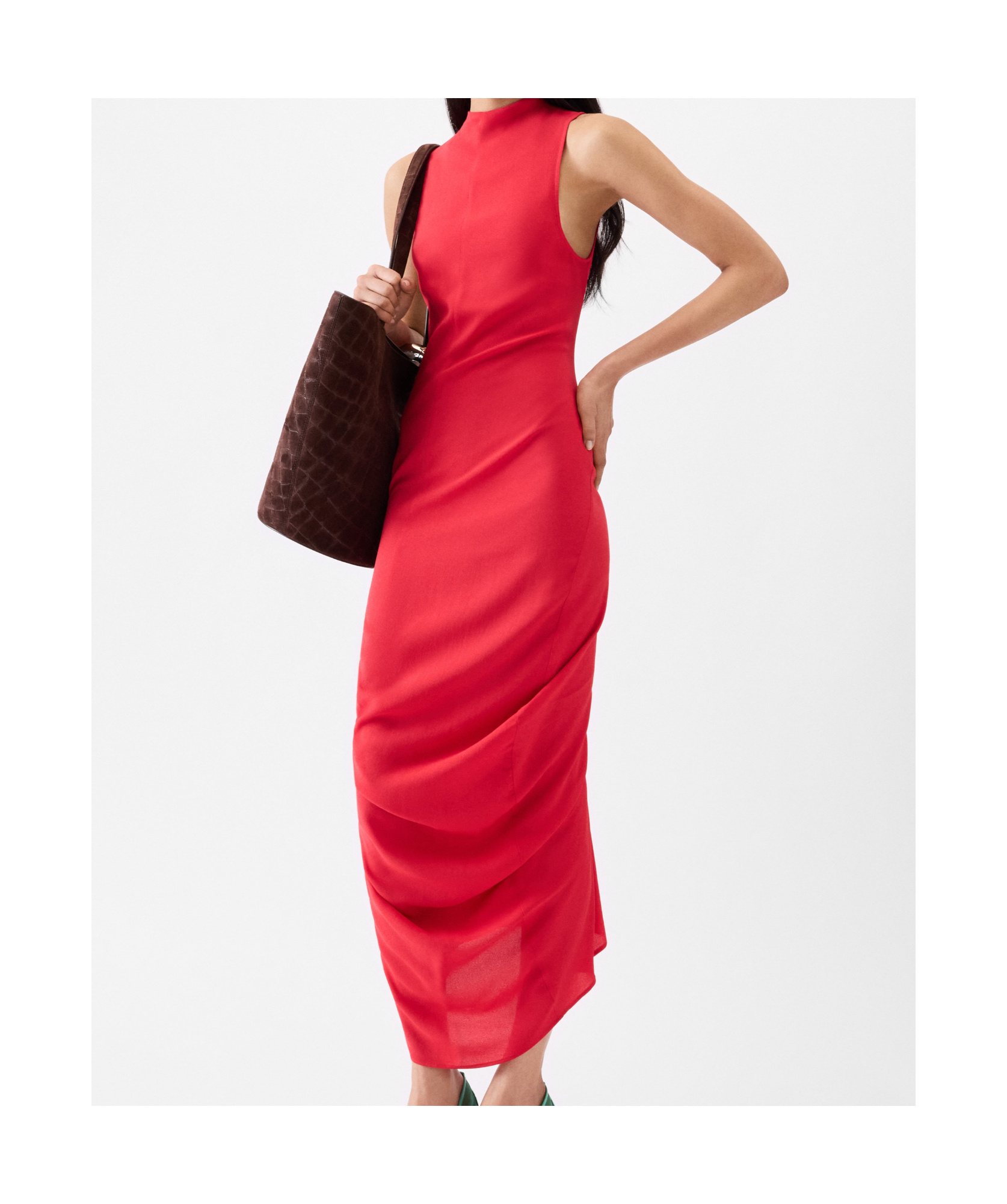 Jacquemus Womens Red The J Sleeveless Stretch-woven Maxi Dress In Red