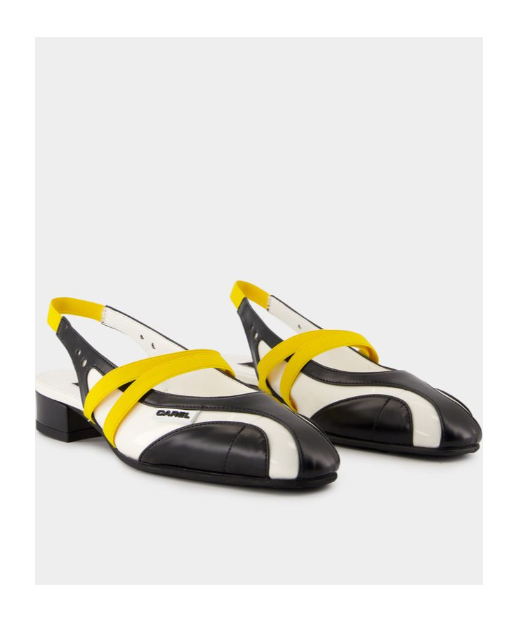 Carel Paris Pattern Flat Shoes In Black