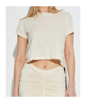 Rick Owens Drkshdw Jersey T-shirt In White