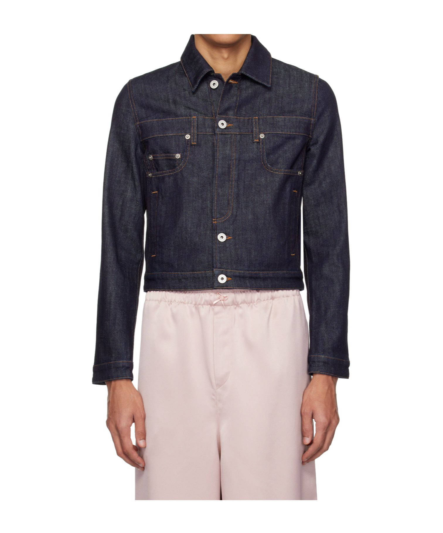 Jean Paul Gaultier Blue 'the Inverted' Denim Jacket In Blue