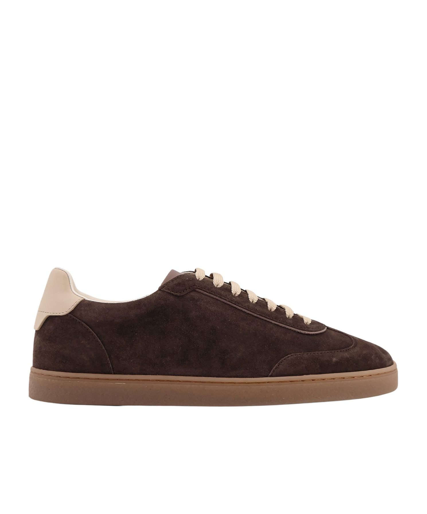 Brunello Cucinelli Men Suede Leather Sneakers In Multi