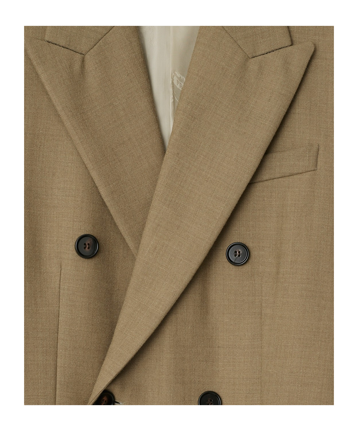 Burberry Wool Tailored Jacket In Brown