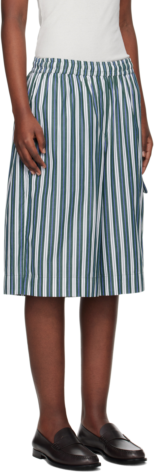 Remain Birger Christensen Poplin Basketball Shorts In Multicolor