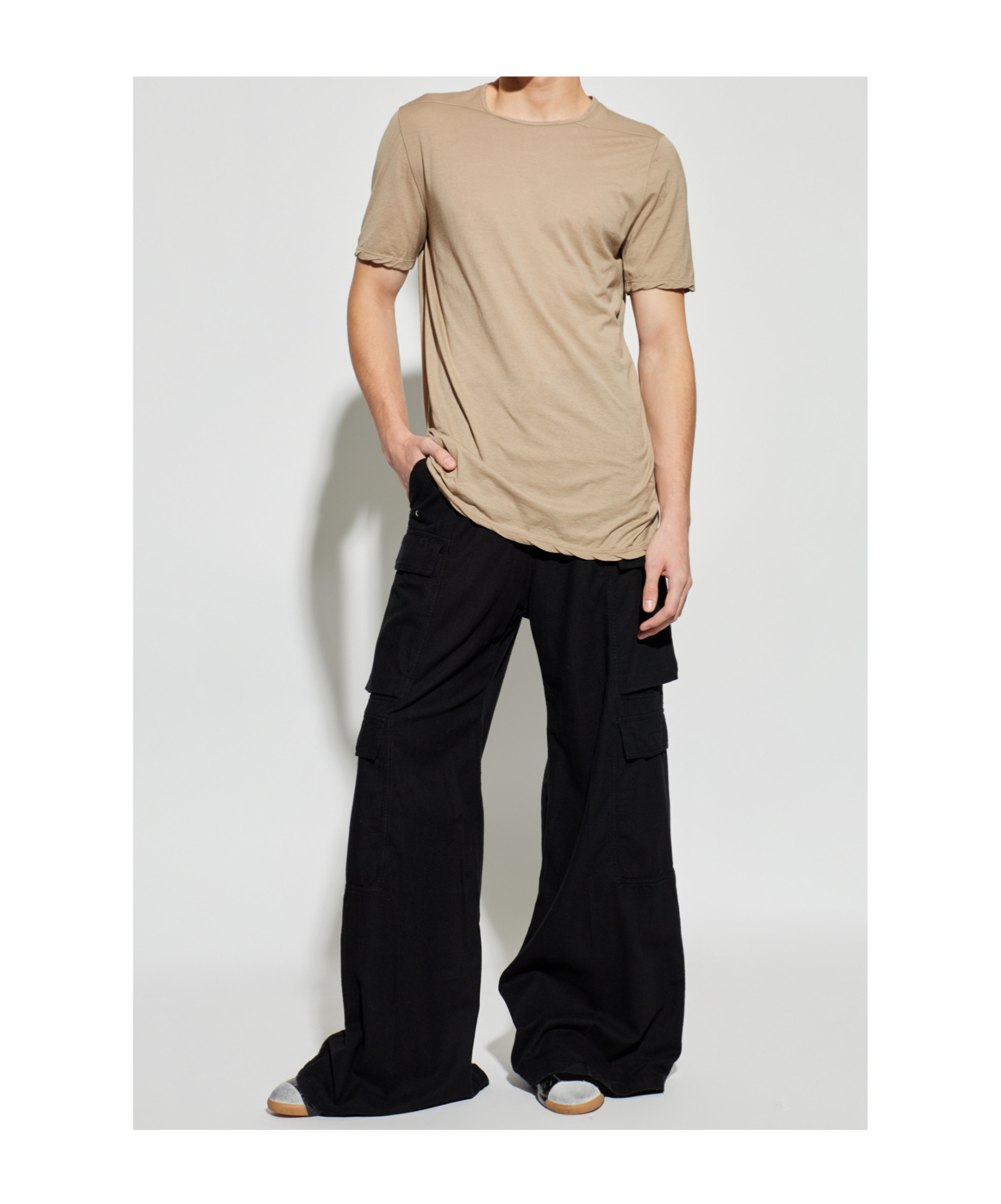 Rick Owens Drkshdw Short-sleeved T-shirt In Brown