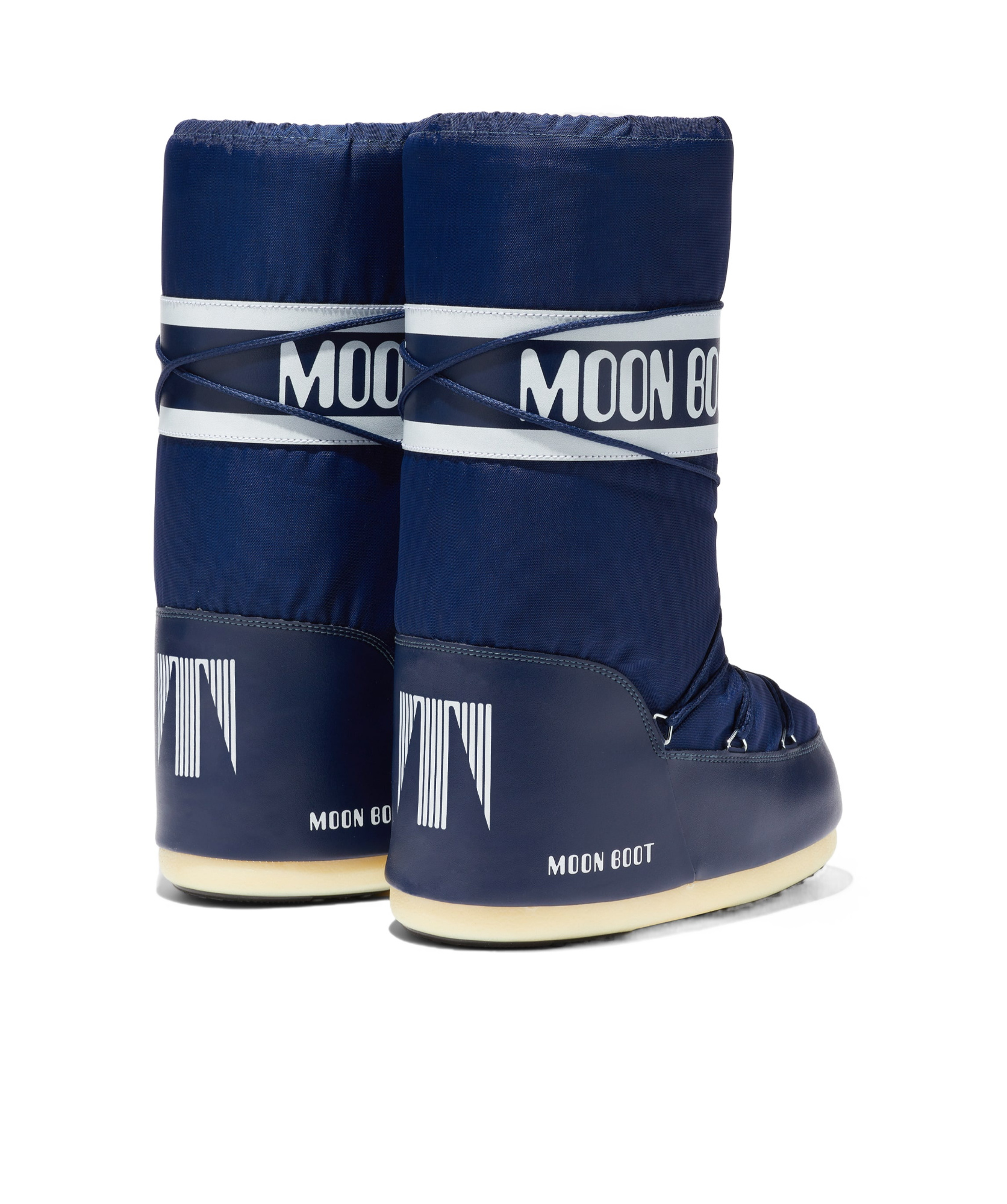 Moon Boot Padded Knee High Platform Waterproof Boots In Blue