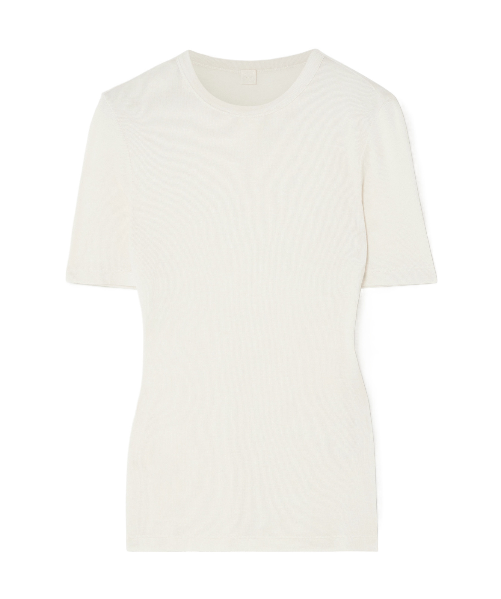 Totême Ribbed T-shirt In White