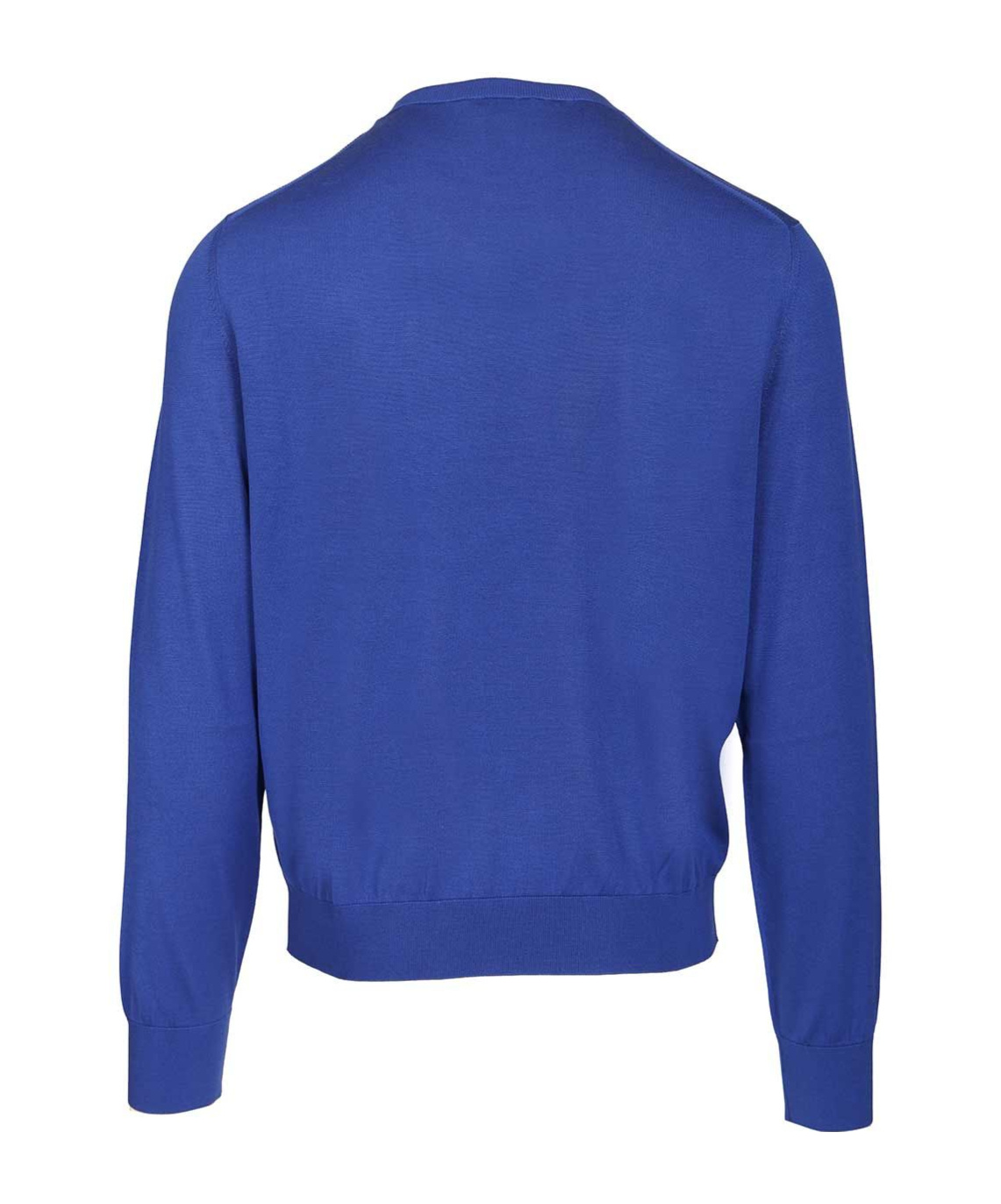 Tom Ford Fluid Silk Ls Crew Neck Knitwear Blue In Blue