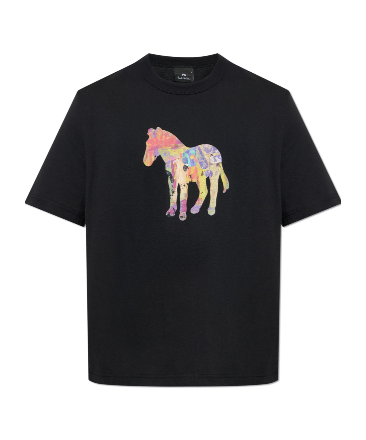 Ps By Paul Smith Ps Paul Smith Zebra Craft Cotton T-shirt In Black