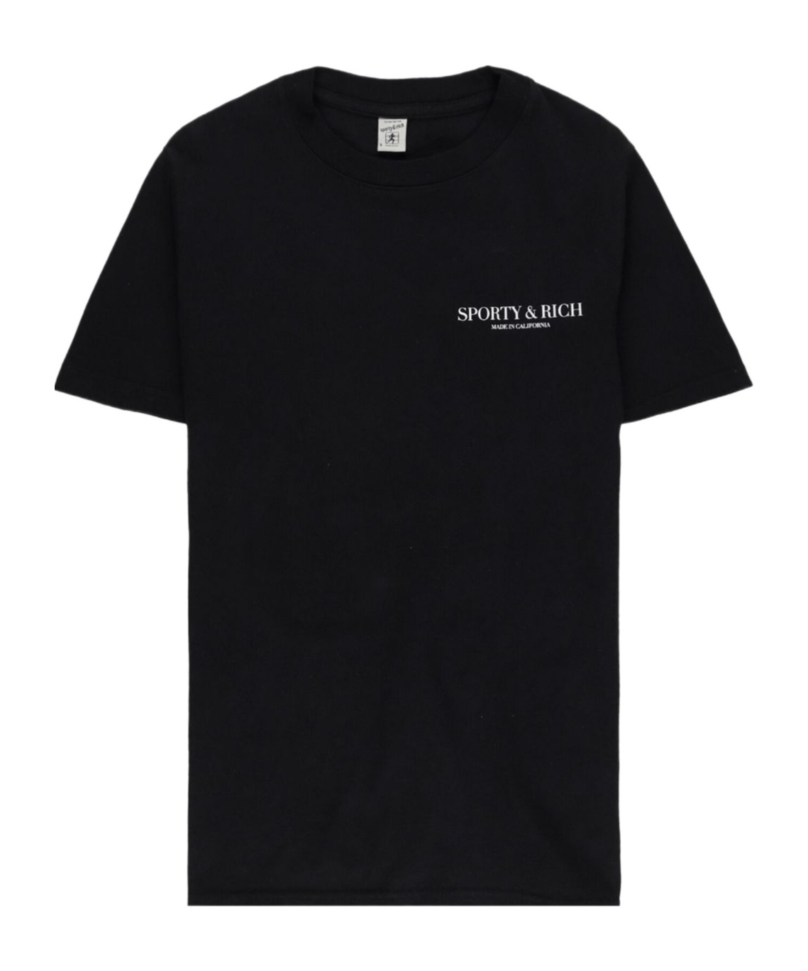 Sporty And Rich Short-sleeved T-shirt In Black/white