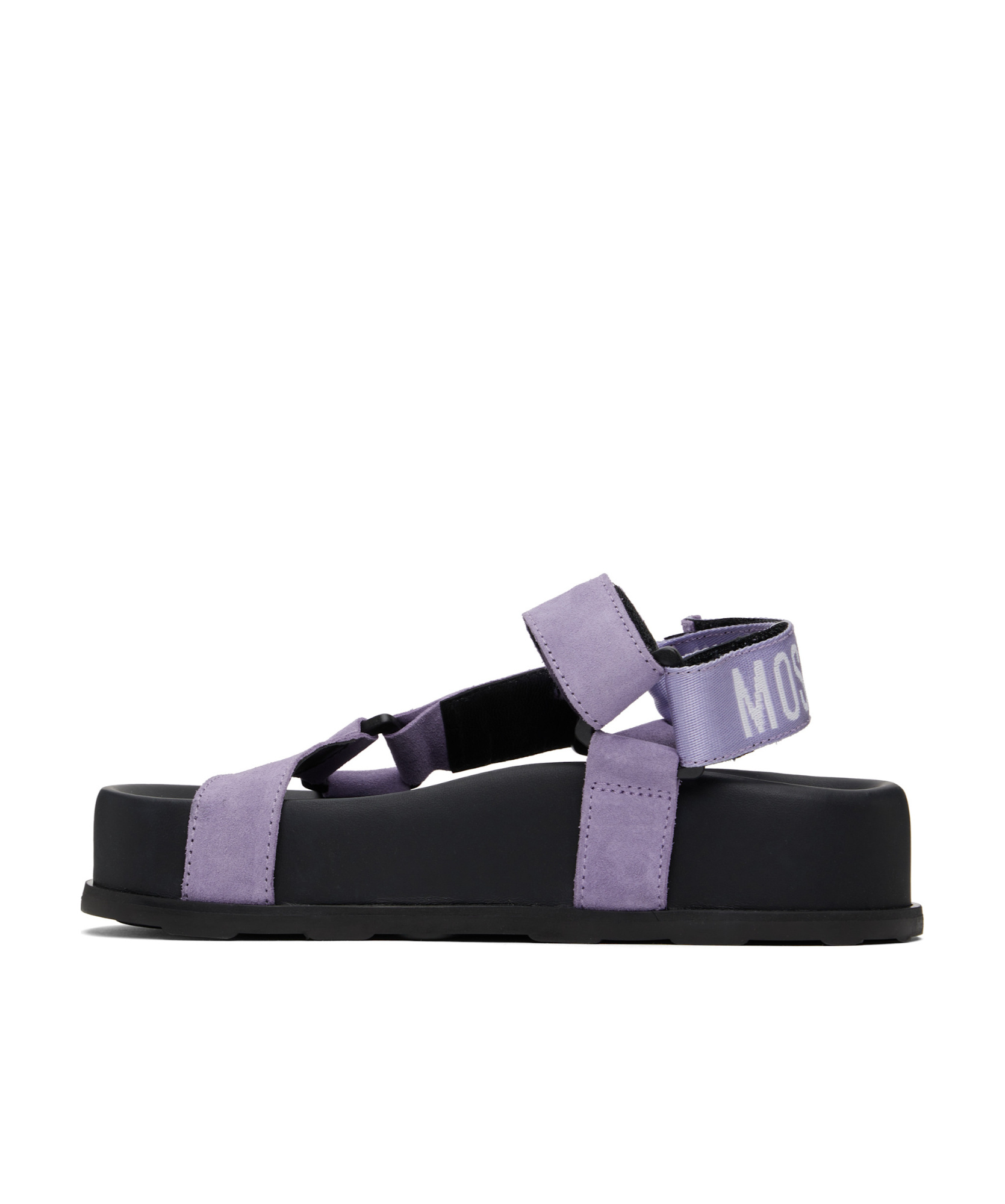 Moschino Sporty Sandals In Black