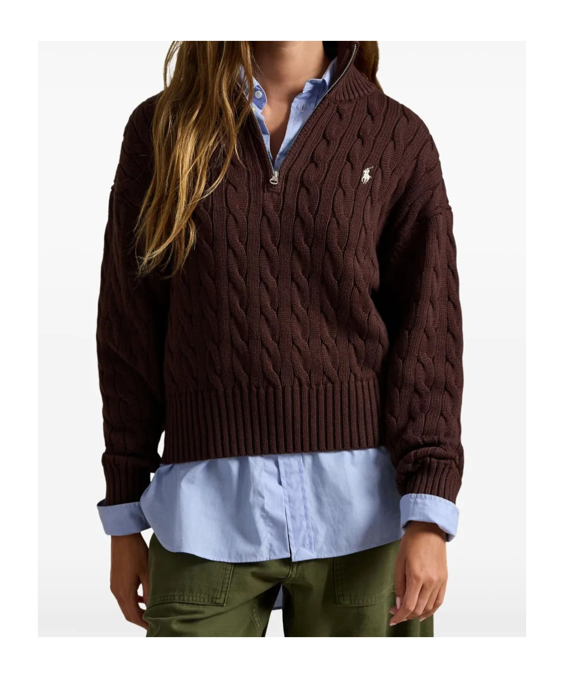 Polo Ralph Lauren Half-zip Pullover In Animal Print