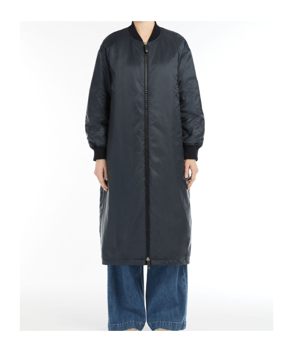 Max Mara Long Pilot Cotton Suit In Black