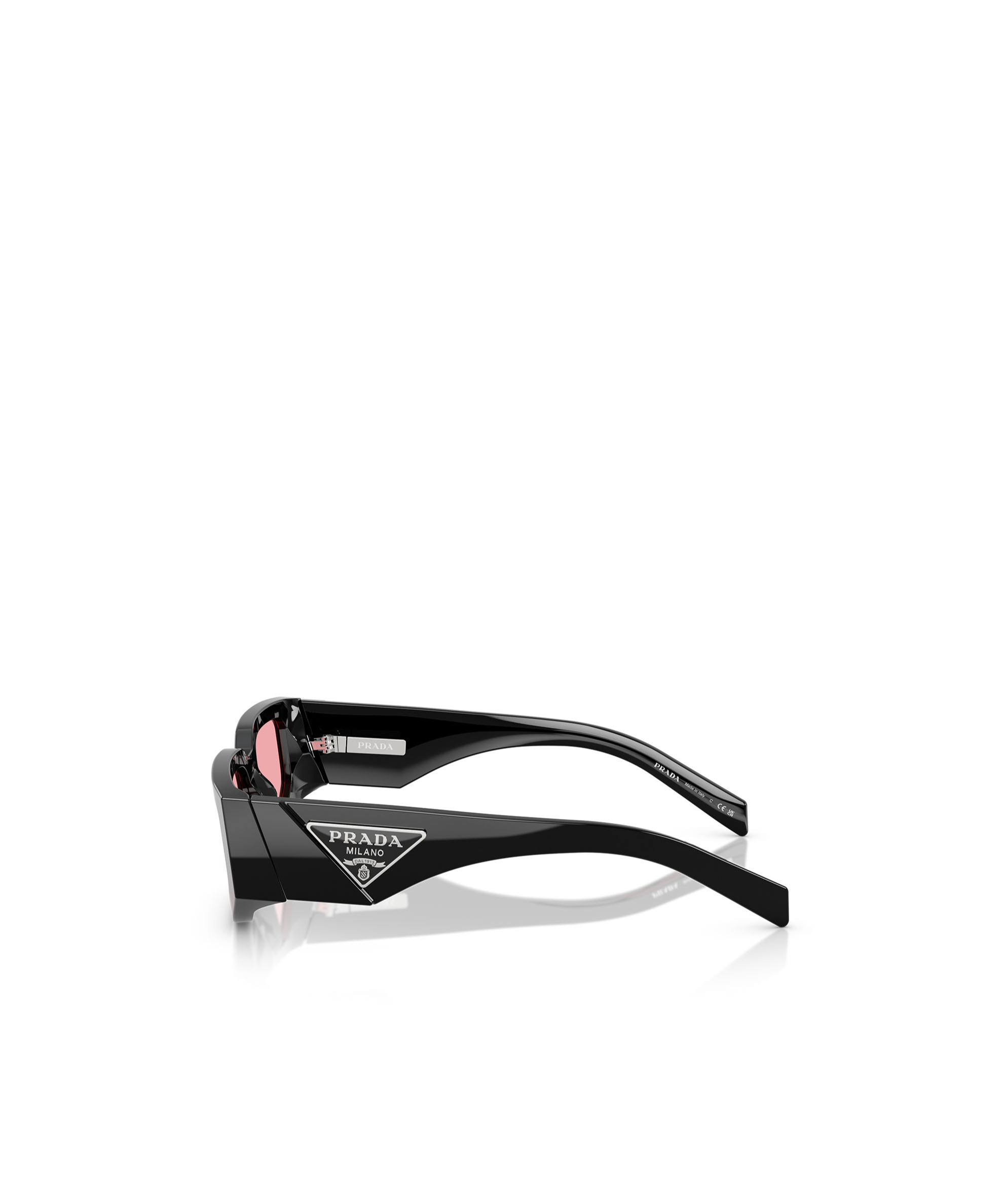 Prada Triangle-logo Sunglasses In Pink