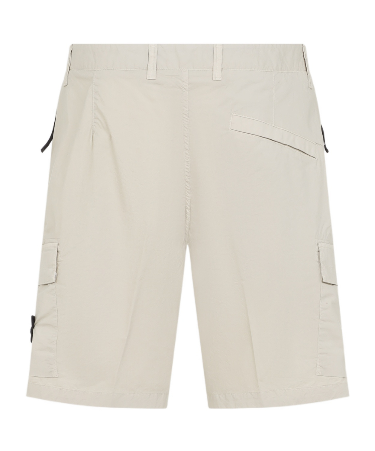 Stone Island Logo Patch Cargo Shorts In Nude
