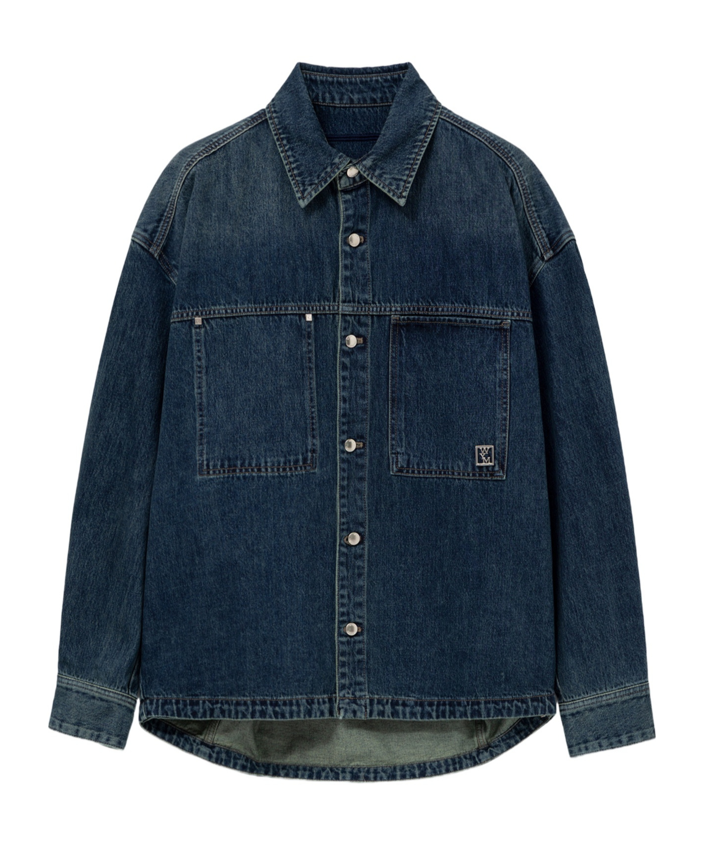Wooyoungmi Pocket Detail Denim Shirt In Blue
