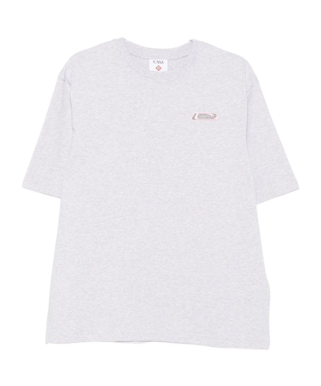 Casablanca Logo Crew Neck T-shirt In White