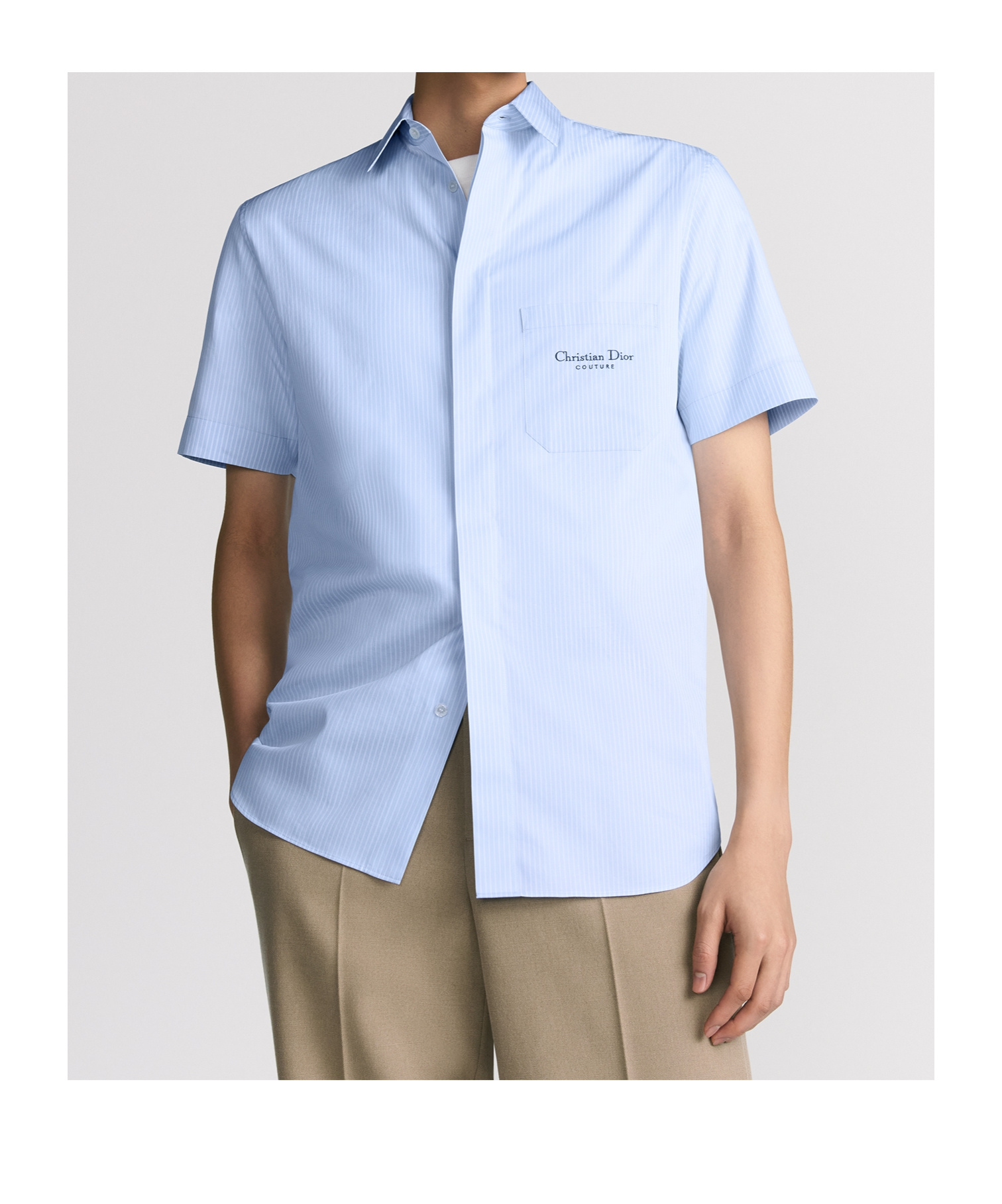 Dior Christian Couture Short-sleeved Shirt In Blue