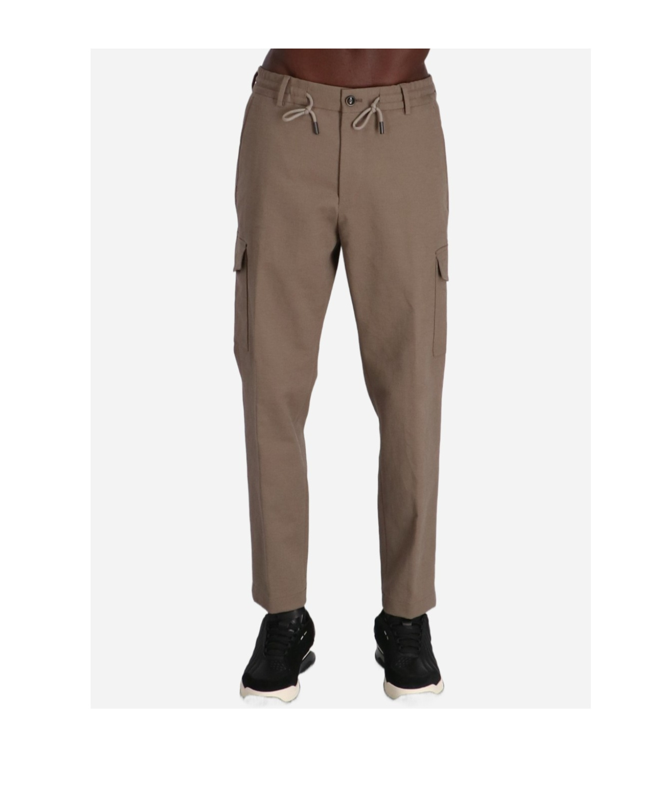 Hugo Boss Belt-loop Casual Pants In Brown