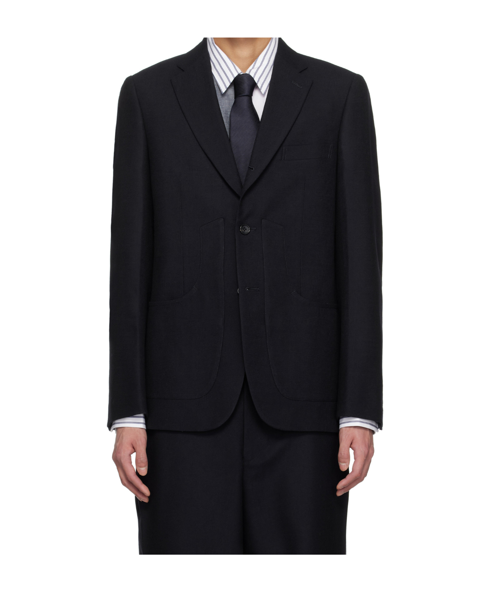 Comme Des Garçons Long-sleeved Suit Jacket In Black