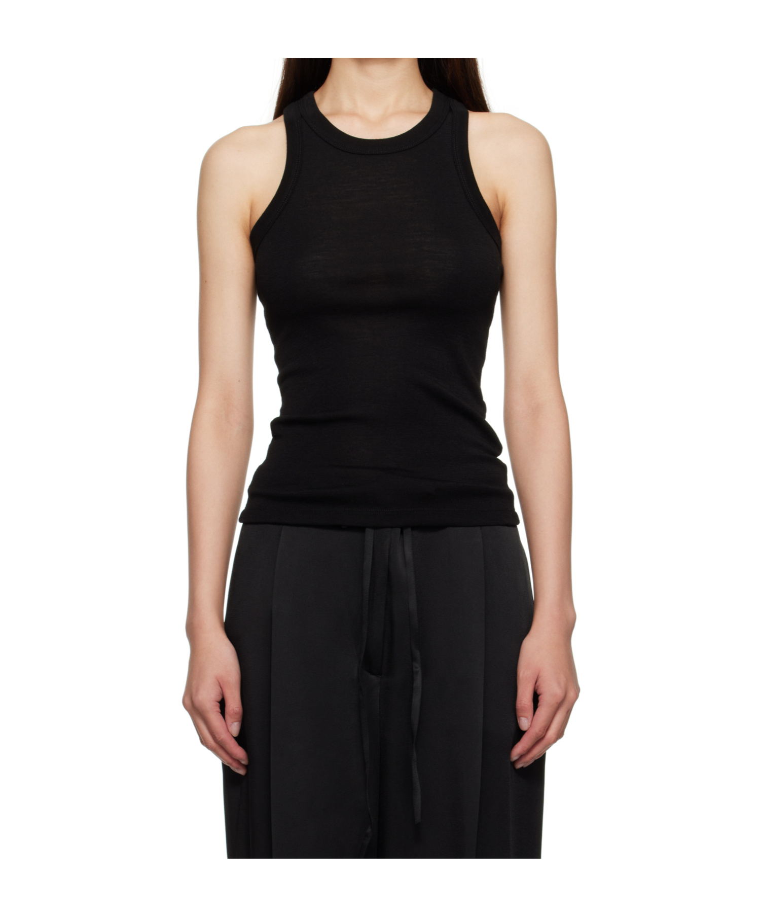 Rohe Crew Neck Knitted Vest In Black