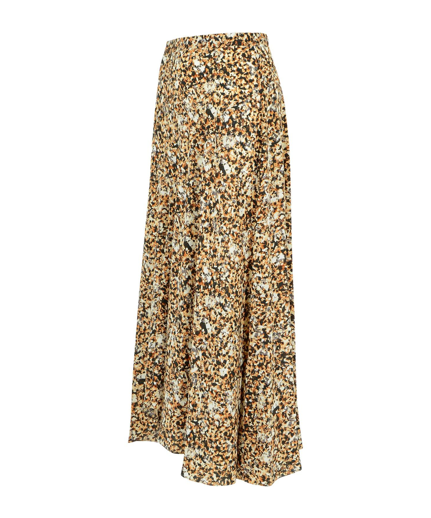Isabel Marant Olena Draped Midi Skirt In Nude