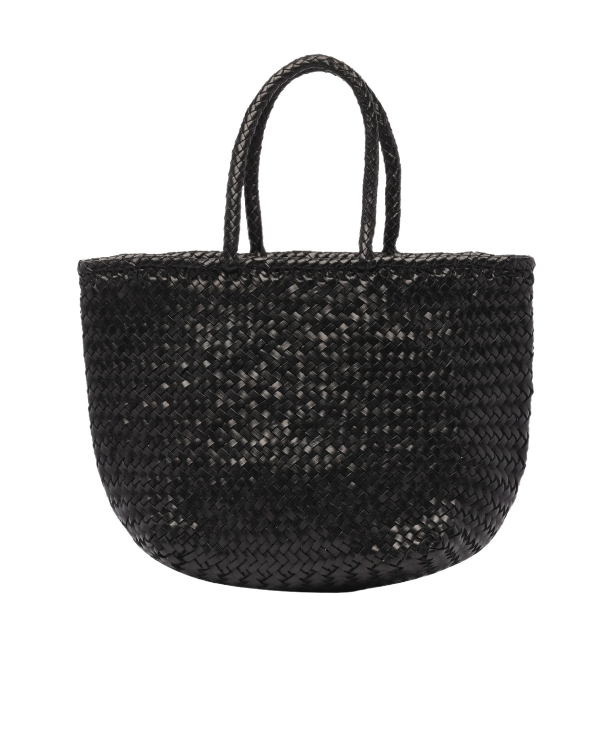 Dragon Diffusion Woven Texture Tote Bag With Dual Handles In Black