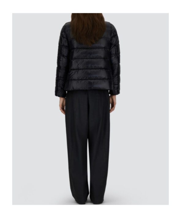 Herno Double Zipper Down Jacket In Black