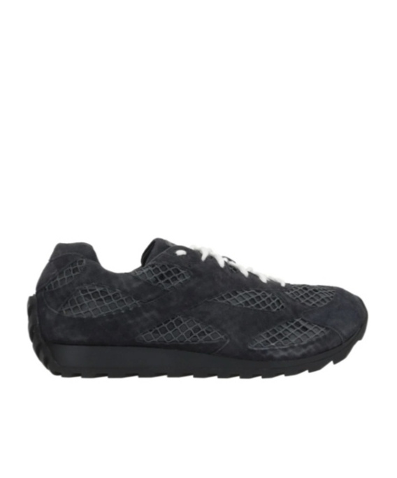 Bottega Veneta Orbit Mesh And Suede Leather Sneakers. In Black
