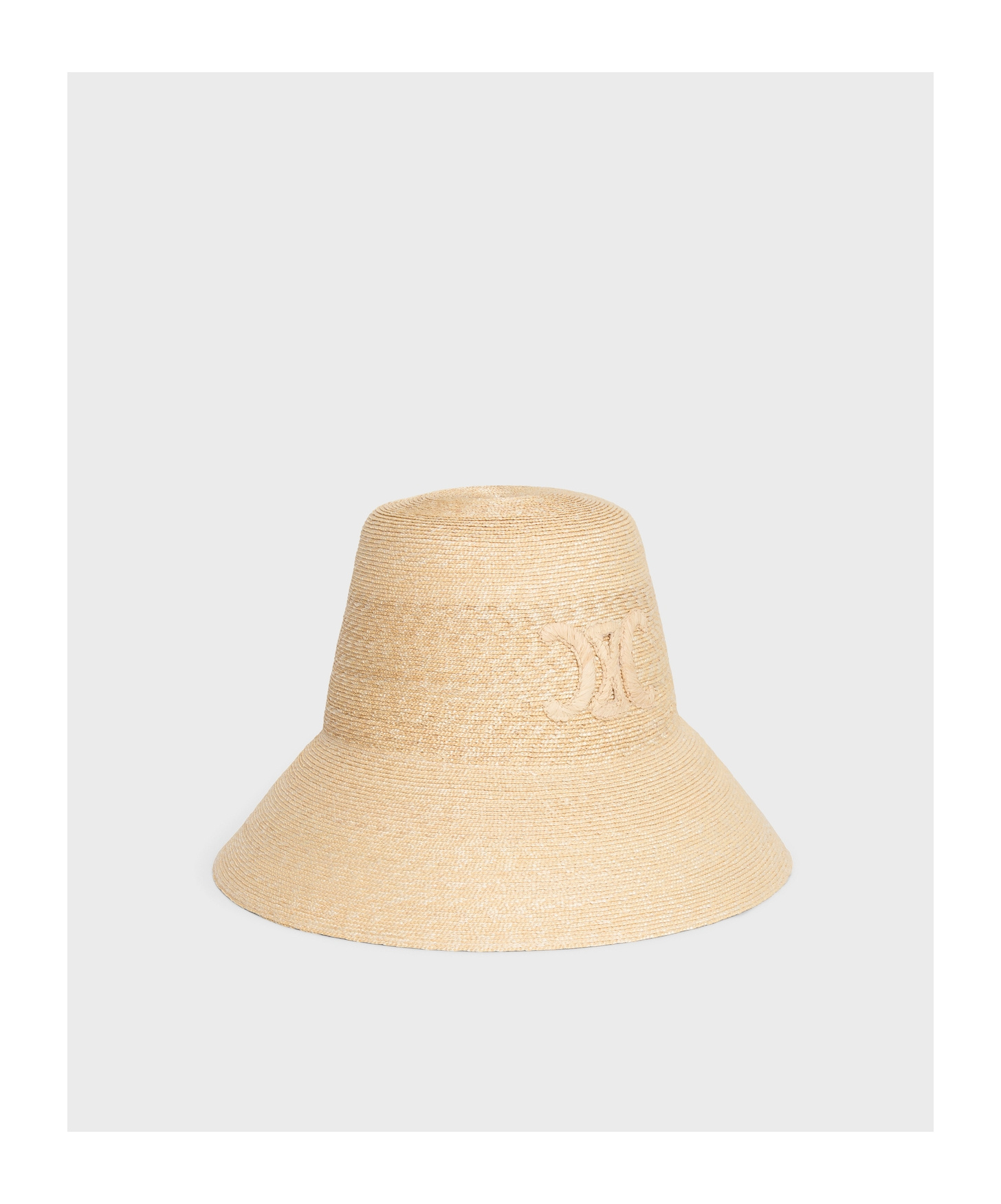 Celine Triomphe Logo Hat In Nude