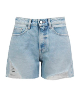 Icon Denim Denim Shorts With Belt Loops