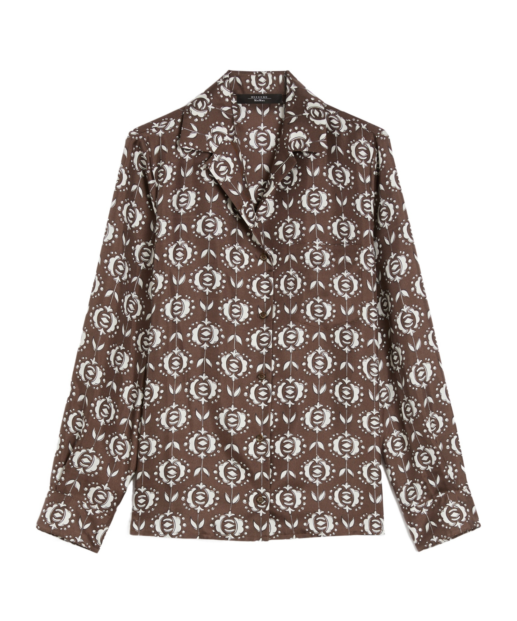 Max Mara Printed Silk Pyjama Shirt