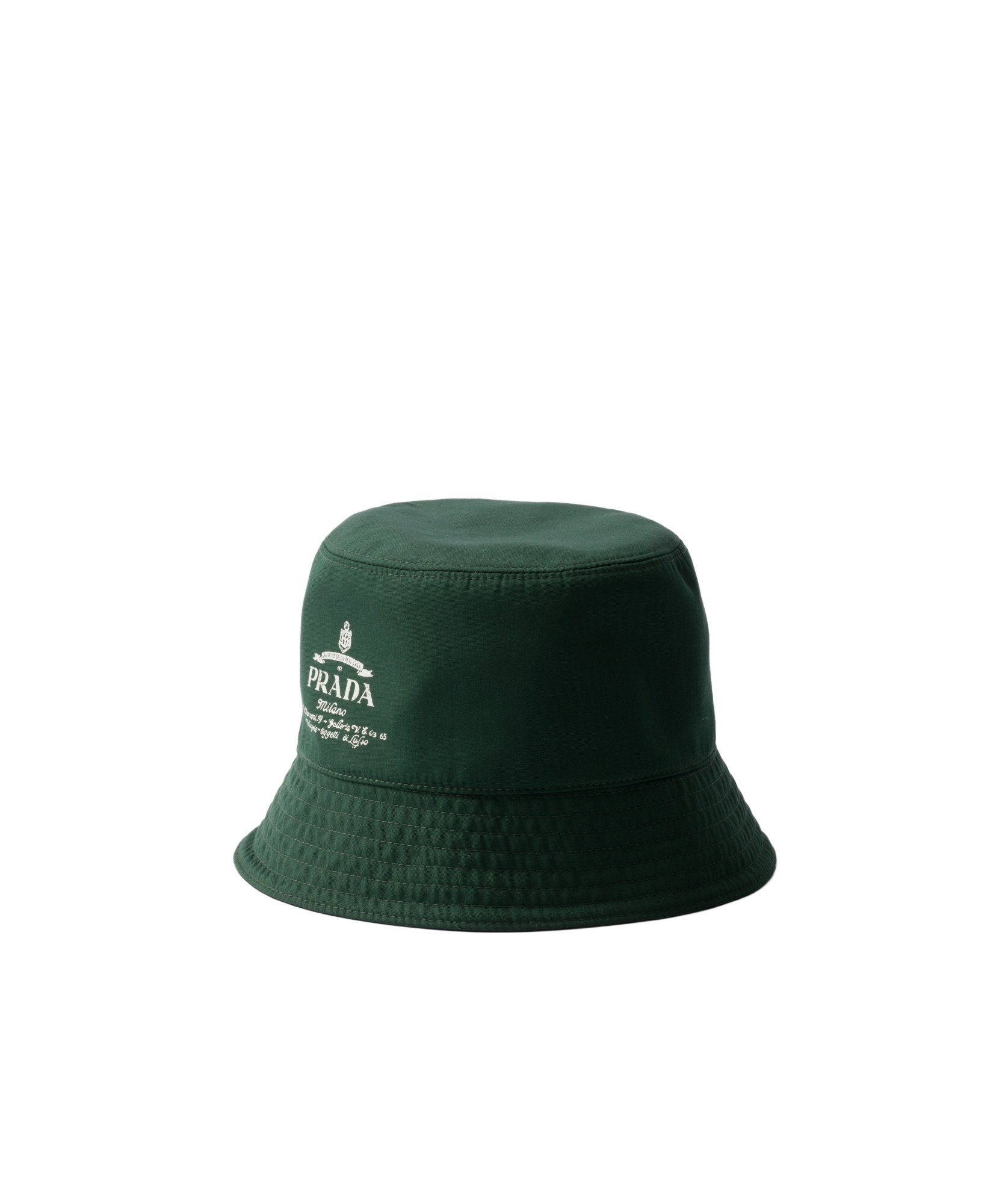 Shop Prada Technical Cotton Bucket Hat In Black