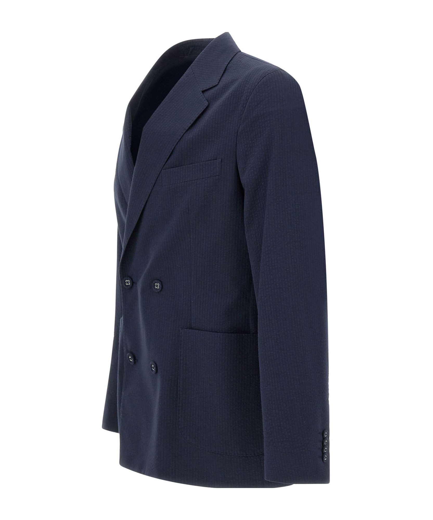 OFFICINE GENERALE DOUBLE BREASTED FOUR BUTTONS JACKET 
